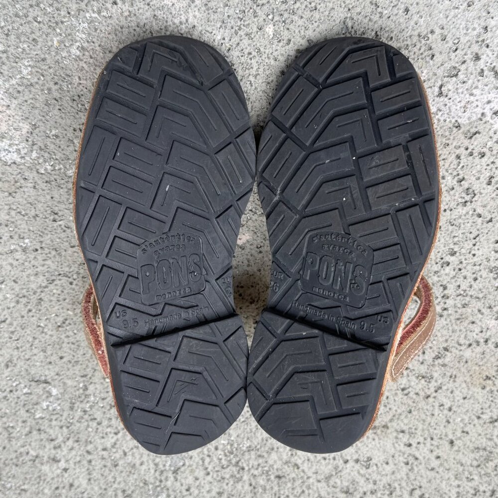 PONS Frailera Style Avarca Shoes Girls 26 EU 9.5 US Metallic Rose Gold Sandals - Picture 8 of 9